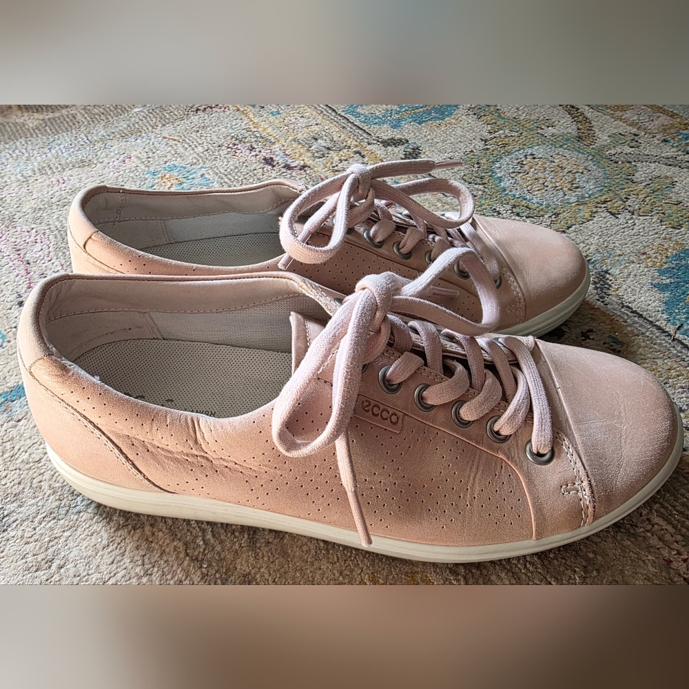 ECCO Soft 7 Pink Sneakers - Picture 3 of 6